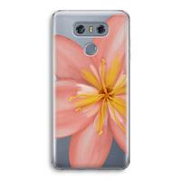 CaseCompany Pink Ellila Flower: LG G6 Transparant Hoesje