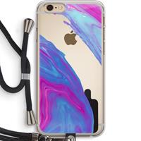 CaseCompany Zweverige regenboog: iPhone 6 PLUS / 6S PLUS Transparant Hoesje met koord