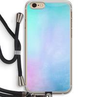 CaseCompany mist pastel: iPhone 6 PLUS / 6S PLUS Transparant Hoesje met koord