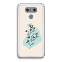 CaseCompany Violets are blue: LG G6 Transparant Hoesje