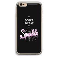 CaseCompany Sparkle quote: iPhone 6 Plus / 6S Plus Transparant Hoesje