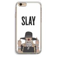 CaseCompany Slay All Day: iPhone 6 Plus / 6S Plus Transparant Hoesje