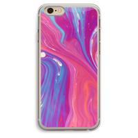 CaseCompany Paarse stroom: iPhone 6 Plus / 6S Plus Transparant Hoesje