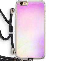 CaseCompany Flow mist pastel: iPhone 6 PLUS / 6S PLUS Transparant Hoesje met koord