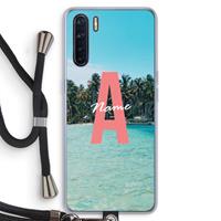CaseCompany Pacific Dream: Oppo A91 Transparant Hoesje met koord