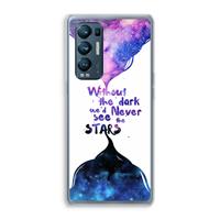 CaseCompany Stars quote: Oppo Find X3 Neo Transparant Hoesje