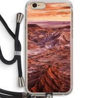 CaseCompany Mars: iPhone 6 PLUS / 6S PLUS Transparant Hoesje met koord