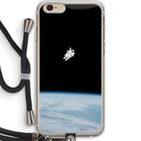 CaseCompany Alone in Space: iPhone 6 PLUS / 6S PLUS Transparant Hoesje met koord