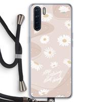 CaseCompany Daydreaming becomes reality: Oppo A91 Transparant Hoesje met koord