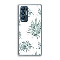 CaseCompany Simple leaves: Oppo Find X3 Neo Transparant Hoesje