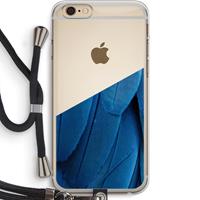 CaseCompany Pauw: iPhone 6 PLUS / 6S PLUS Transparant Hoesje met koord