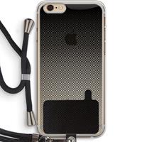 CaseCompany Musketon Halftone: iPhone 6 PLUS / 6S PLUS Transparant Hoesje met koord