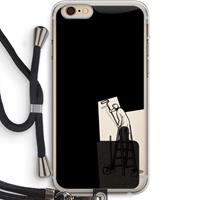 CaseCompany Musketon Painter: iPhone 6 PLUS / 6S PLUS Transparant Hoesje met koord
