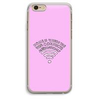CaseCompany Home Is Where The Wifi Is: iPhone 6 Plus / 6S Plus Transparant Hoesje