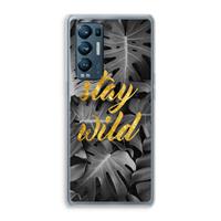 CaseCompany Stay wild: Oppo Find X3 Neo Transparant Hoesje