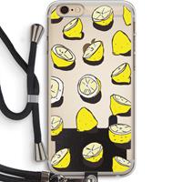 CaseCompany When Life Gives You Lemons...: iPhone 6 PLUS / 6S PLUS Transparant Hoesje met koord