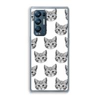 CaseCompany Kitten: Oppo Find X3 Neo Transparant Hoesje