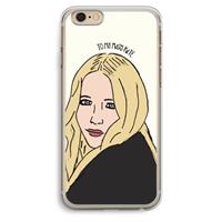 CaseCompany Mary Kate: iPhone 6 Plus / 6S Plus Transparant Hoesje