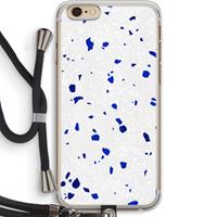 CaseCompany Terrazzo N°5: iPhone 6 PLUS / 6S PLUS Transparant Hoesje met koord