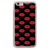 CaseCompany Lips: iPhone 6 Plus / 6S Plus Transparant Hoesje