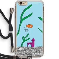 CaseCompany Aquarium: iPhone 6 PLUS / 6S PLUS Transparant Hoesje met koord