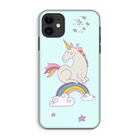 CaseCompany Regenboog eenhoorn: iPhone 11 Tough Case