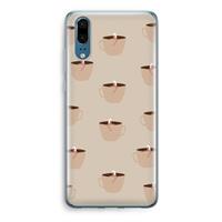CaseCompany Morning coffee: Huawei P20 Transparant Hoesje