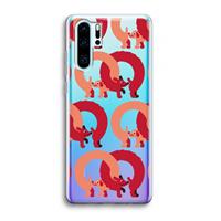 CaseCompany Dogs: Huawei P30 Pro Transparant Hoesje