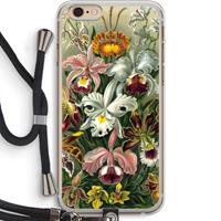 CaseCompany Haeckel Orchidae: iPhone 6 PLUS / 6S PLUS Transparant Hoesje met koord