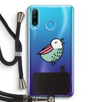 CaseCompany Birdy: Huawei P30 Lite Transparant Hoesje met koord