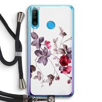 CaseCompany Mooie bloemen: Huawei P30 Lite Transparant Hoesje met koord
