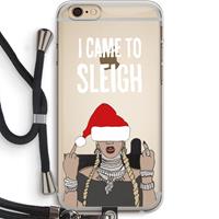 CaseCompany Came To Sleigh: iPhone 6 PLUS / 6S PLUS Transparant Hoesje met koord