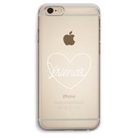 CaseCompany Friends heart pastel: iPhone 6 Plus / 6S Plus Transparant Hoesje