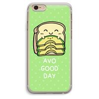 CaseCompany Avo Good Day: iPhone 6 Plus / 6S Plus Transparant Hoesje