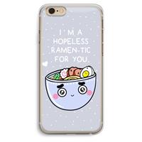 CaseCompany I'm A Hopeless Ramen-Tic For You: iPhone 6 Plus / 6S Plus Transparant Hoesje