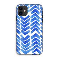 CaseCompany Blauwe pijlen: iPhone 11 Tough Case