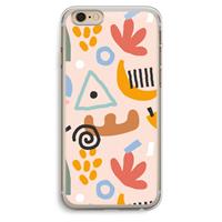CaseCompany Abstract: iPhone 6 Plus / 6S Plus Transparant Hoesje