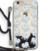CaseCompany Octopussen: iPhone 6 PLUS / 6S PLUS Transparant Hoesje met koord