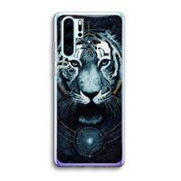 CaseCompany Darkness Tiger: Huawei P30 Pro Transparant Hoesje