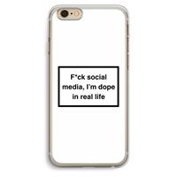 CaseCompany I'm dope: iPhone 6 Plus / 6S Plus Transparant Hoesje