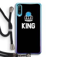 CaseCompany King zwart: Huawei P30 Lite Transparant Hoesje met koord