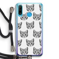 CaseCompany Kitten: Huawei P30 Lite Transparant Hoesje met koord