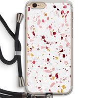 CaseCompany Terrazzo N°9: iPhone 6 PLUS / 6S PLUS Transparant Hoesje met koord