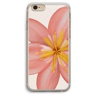 CaseCompany Pink Ellila Flower: iPhone 6 Plus / 6S Plus Transparant Hoesje