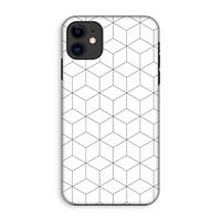 CaseCompany Zwart-witte kubussen: iPhone 11 Tough Case