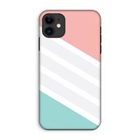 CaseCompany Strepen pastel: iPhone 11 Tough Case