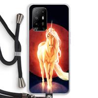 CaseCompany Last Unicorn: Oppo A95 5G Transparant Hoesje met koord