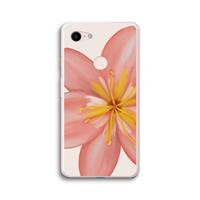 CaseCompany Pink Ellila Flower: Google Pixel 3 XL Transparant Hoesje