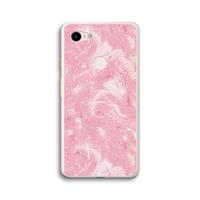 CaseCompany Abstract Painting Pink: Google Pixel 3 XL Transparant Hoesje