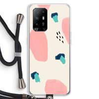CaseCompany Monday Surprise: Oppo A95 5G Transparant Hoesje met koord